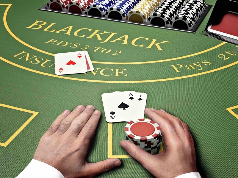 Bàn game Blackjack tại me88